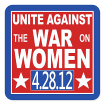 Unite Against the War on Women stickers