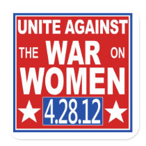 Unite Against the War on Women stickers