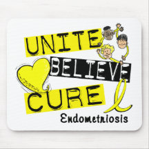 UNITE BELIEVE CURE Endometriosis Mousepads
