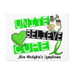 UNITE BELIEVE CURE Non-Hodgkin's Lymphoma postcards