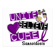 UNITE BELIEVE CURE Sarcoidosis Post Cards