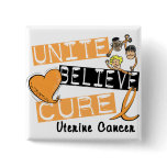 UNITE BELIEVE CURE Uterine Cancer buttons