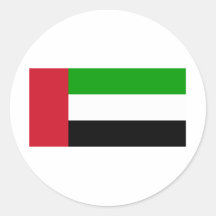United Arab Emirates Round Stickers