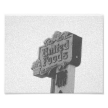 United Foods Sign Photo Print