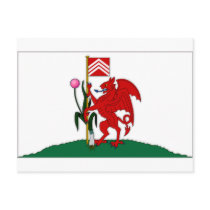 United Kingdom Cardiff Flag Post Cards