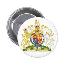 United Kingdom Coat of Arms Button buttons