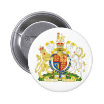 United Kingdom Coat of Arms Button buttons