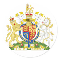 United Kingdom Coat of Arms Sticker stickers