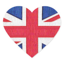 United Kingdom Flag - I love the U.K. Sticker