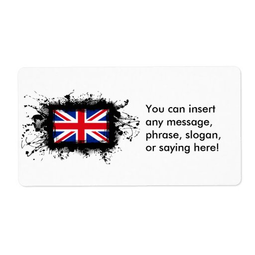 United Kingdom Flag Labels