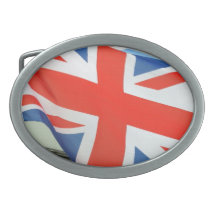 united kingdom flag oval belt buckle