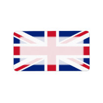 United Kingdom National Flag Personalized Address Labels