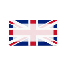 United Kingdom National Flag Personalized Address Labels