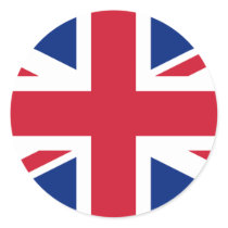 United Kingdom National Flag Round Stickers