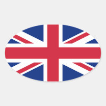 united kingdom oval sticker