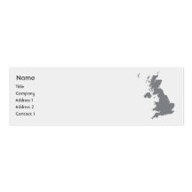 United Kingdom - Skinny Business Card Template