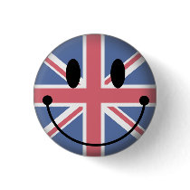 United Kingdom Smiley Pin