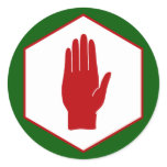 United Northern Ireland Emblem flag Round Sticker