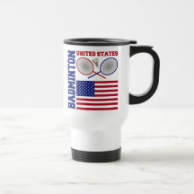 United States Badminton Coffee Mug