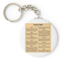United States Bill of Rights Key Chains