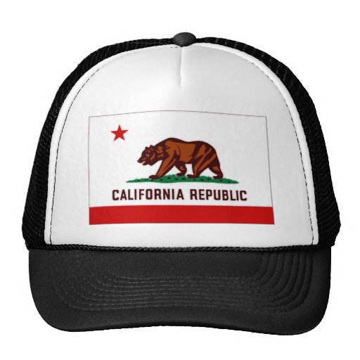 United States California Flag Mesh Hat