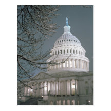 United States Capitol Building in Winter Dress Postcards