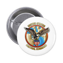 United States Central Command Pinback Button