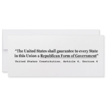 United States Constitution Article 4 Section 4 Announcements