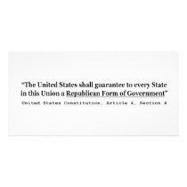 United States Constitution Article 4 Section 4 Picture Card
