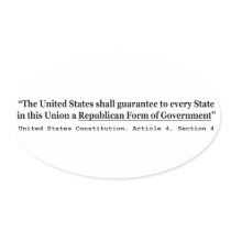 United States Constitution Article 4 Section 4 Stickers