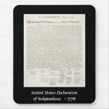 United States Declaration of Independence Mousepads