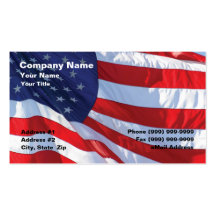 United States Flag Business Card