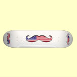 United States Flag Mustache skateboards