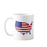 United States Map Flag Mugs