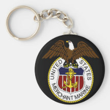 United States Merchant Marine Seal Sailors Keychain