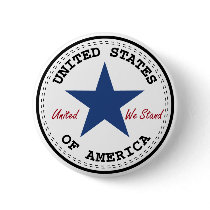 United States of America button