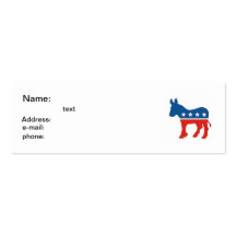 united states of america democrat party donkey usa business card templates