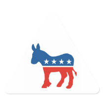 united states of america democrat party donkey usa sticker
