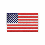 United States of America flag embroidered shirt