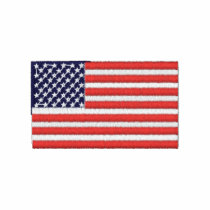 United States of America flag embroidered shirt
