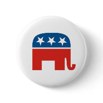 united states of america republican party elephant pinback buttons
