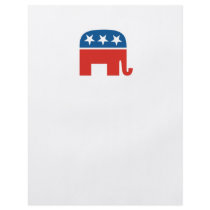united states of america republican party elephant flyer design