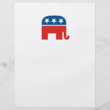 united states of america republican party elephant flyer design