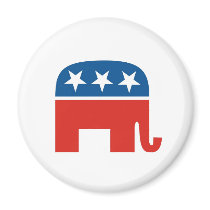 united states of america republican party elephant magnet