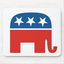 united states of america republican party elephant mouse pad