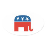 united states of america republican party elephant sticker