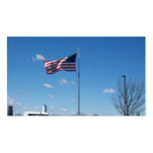 United States Of America's Flag. Business Card Template