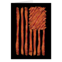 United States of Bacon Flag Cards