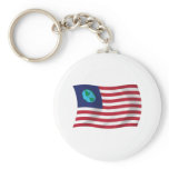 United States of Earth Flag Keychain