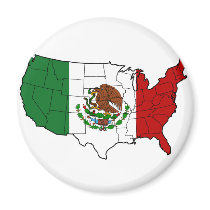 United States of Mexico Refrigerator Magnet
